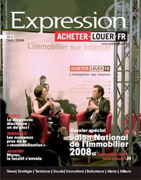 Couverture magazine expression numero 2 - Salon de l’immobilier 2008 Le salon de la vitalité !